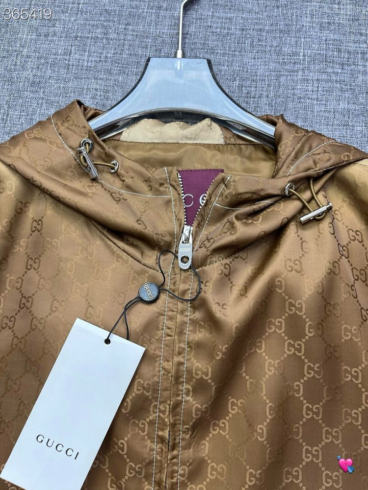 GUCCI 2026 new men's fashionable casual hooded jacket jacket | Supeerbuy Spreadsheet