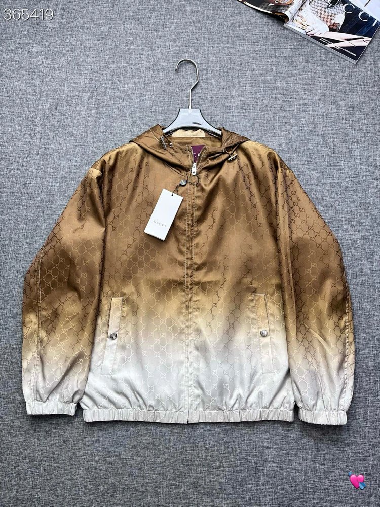 GUCCI 2026 new men's fashionable casual hooded jacket jacket | Supeerbuy Spreadsheet