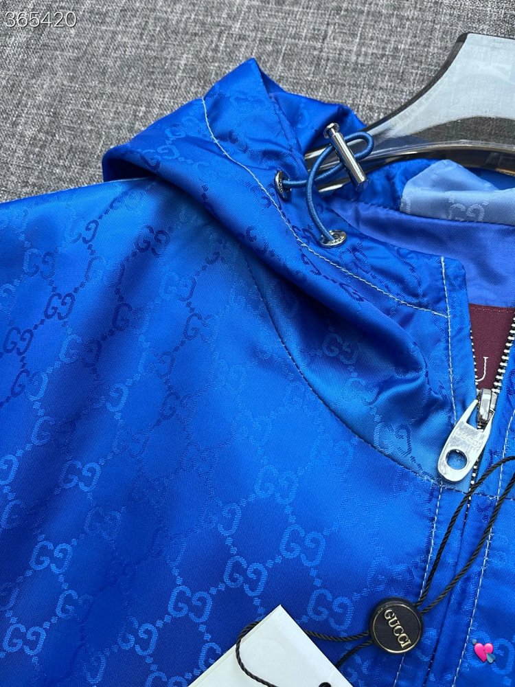 GUCCI 2026 new men's fashionable casual hooded jacket jacket | Supeerbuy Spreadsheet