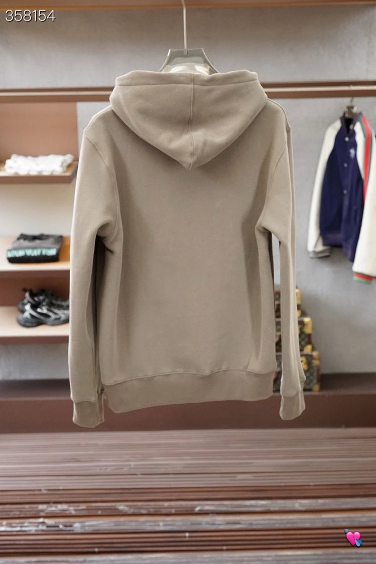 DiorClassic CD embroidered hooded pure cotton men's fashionable casual hooded sweatshirt | Supeerbuy