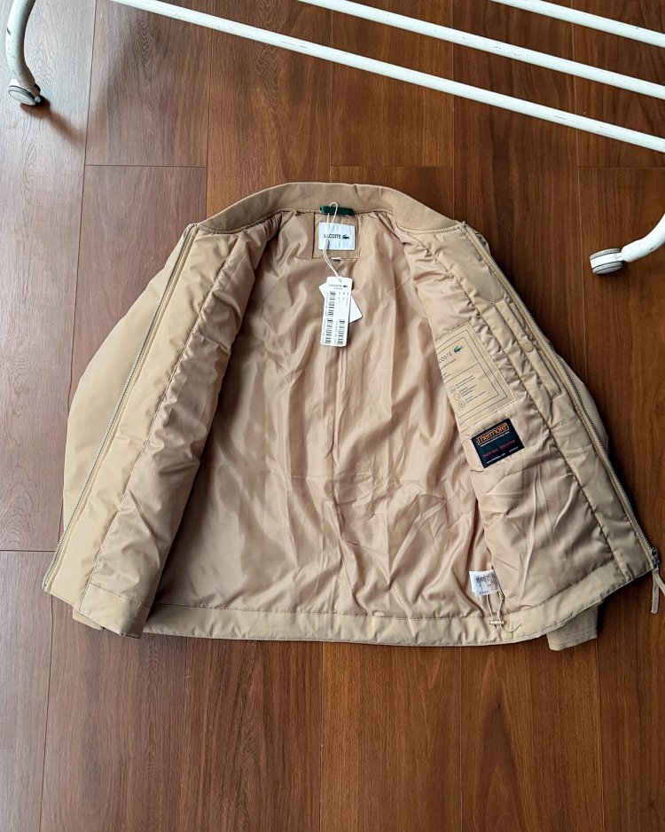 LACOSTEFrench Crocodile New Trendy Cotton Flight Jacket Cotton Coat BH2596 | Supeerbuy Spreadsheet