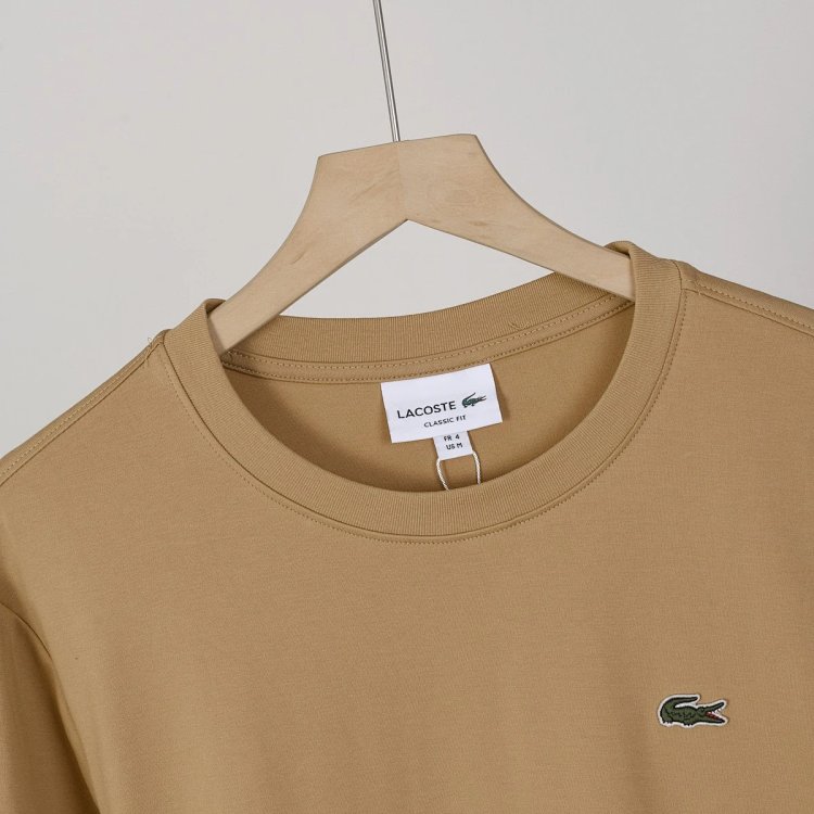 LACOSTE  French crocodile men's pure cotton round neck long sleeved T-shirt TH7307 | Supeerbuy Sprea