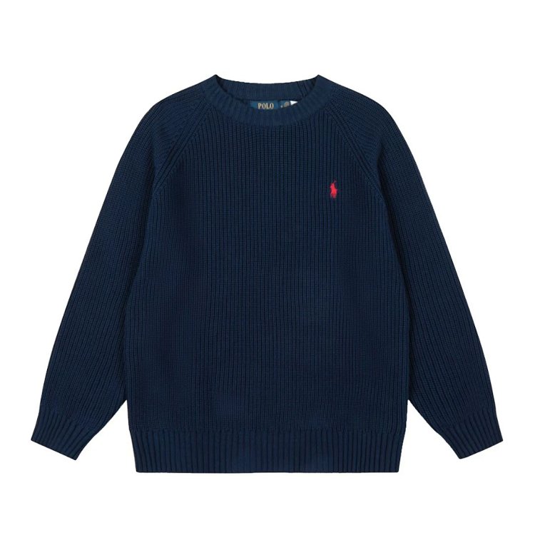 Ralph Lauren's new round neck embroidered knitted sweater