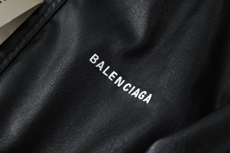 Balenciaga   Simulated PU leather jacket with loose fit | Supeerbuy Spreadsheet
