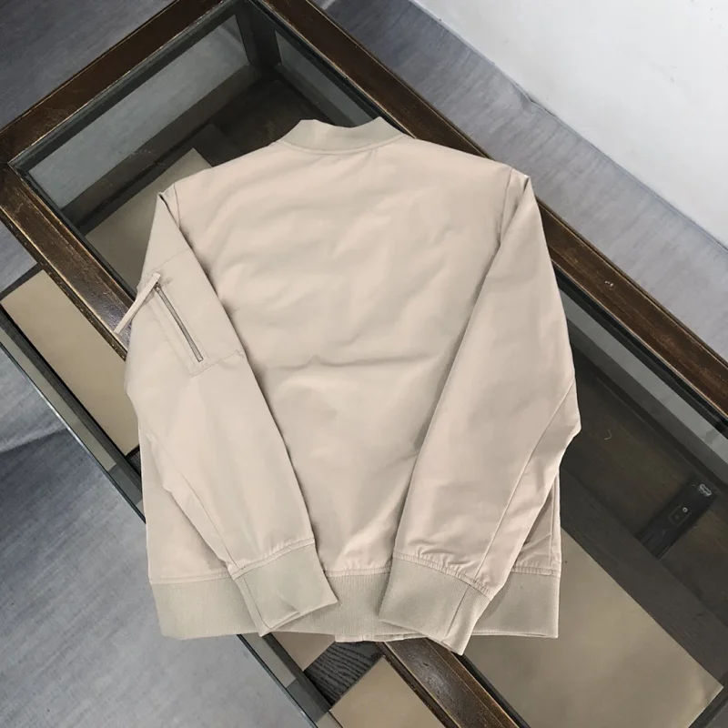 Prada men's jacket baseball collar zipper jacket cardigan solid color men's casual | Supeerbuy Sprea