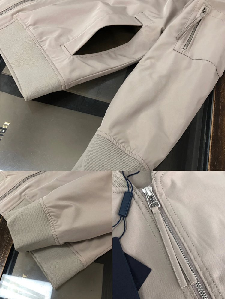 Prada men's jacket baseball collar zipper jacket cardigan solid color men's casual | Supeerbuy Sprea