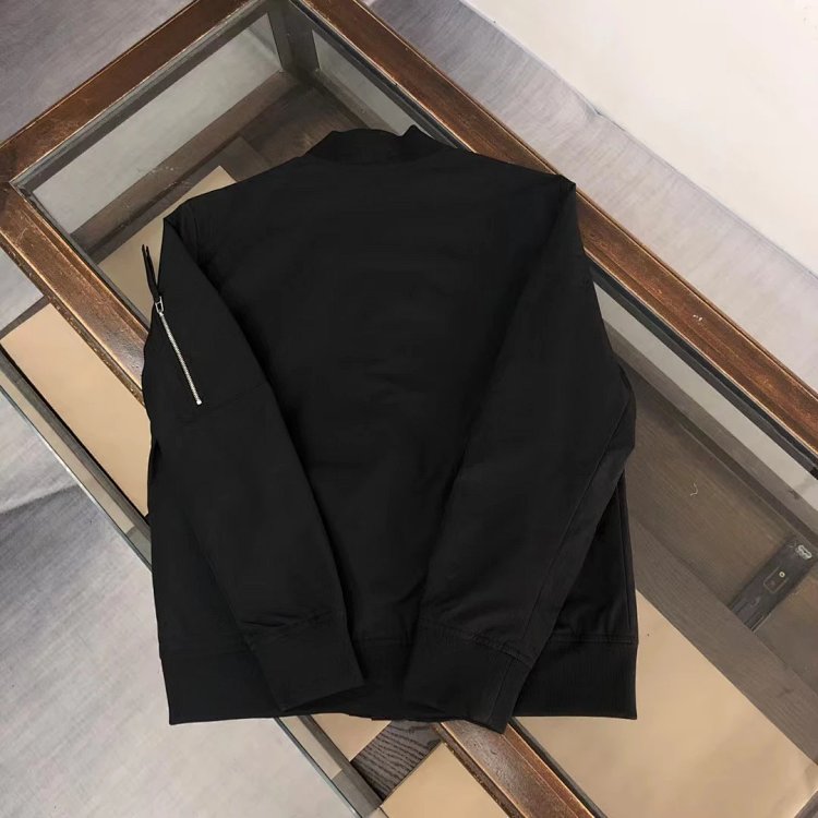 Prada men's jacket baseball collar zipper jacket cardigan solid color men's casual | Supeerbuy Sprea