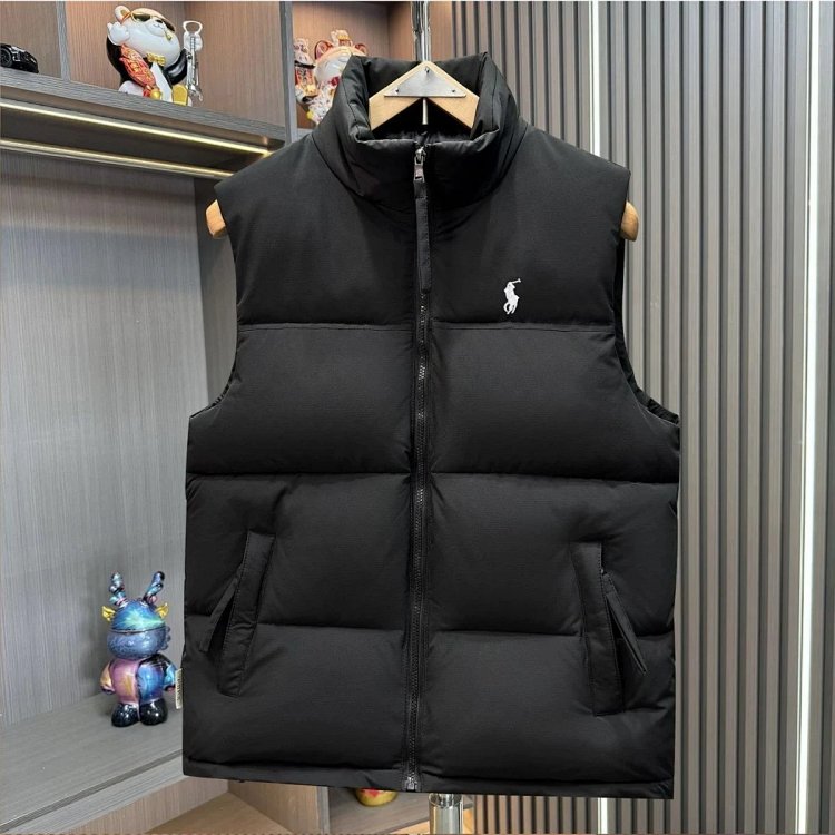 Ralph Lauren Light Luxury Down Cotton Vest Pony Tank Top Unisex Ralph Paul Polo Vest | Supeerbuy Spr