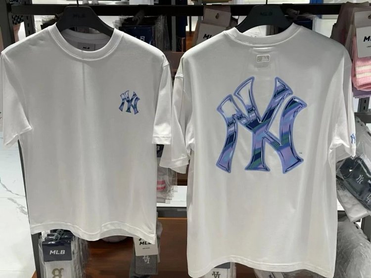 MLBLight luxury short sleeved t-shirt men's round neck half sleeved top unisex | Supeerbuy Spreadshe
