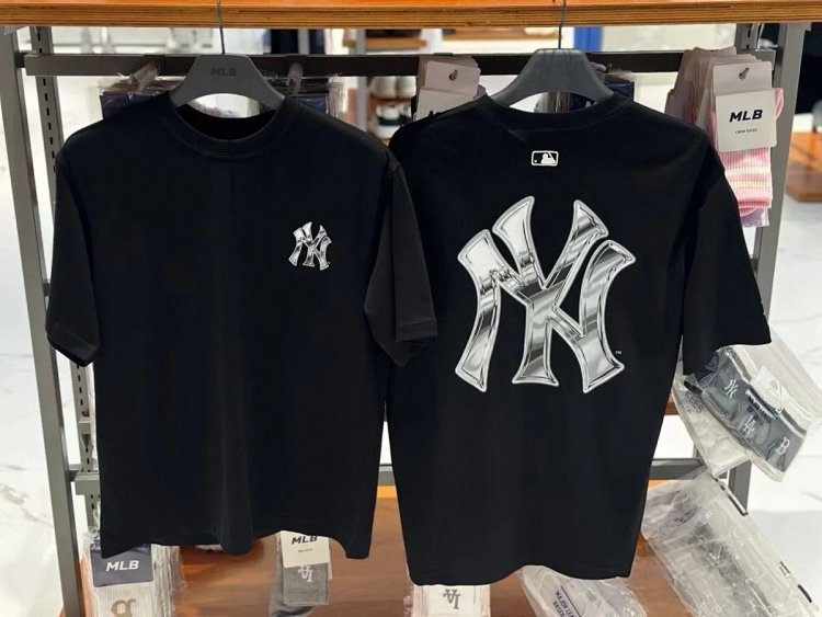 MLBLight luxury short sleeved t-shirt men's round neck half sleeved top unisex | Supeerbuy Spreadshe