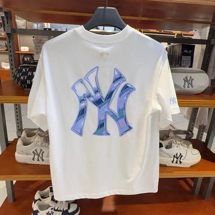 MLBLight luxury short sleeved t-shirt men's round neck half sleeved top unisex | Supeerbuy Spreadshe