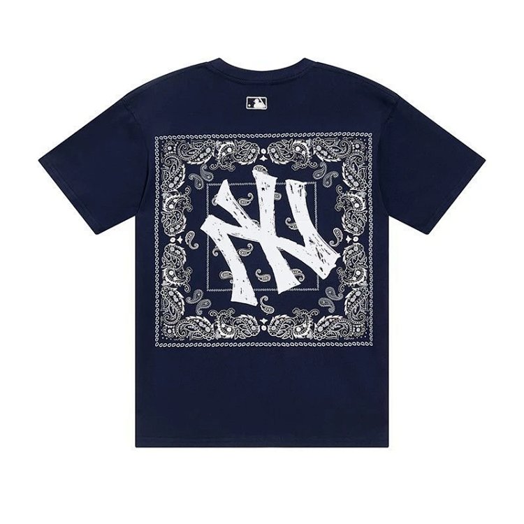 MLBLight luxury short sleeved t-shirt men's round neck half sleeved top unisex | Supeerbuy Spreadshe