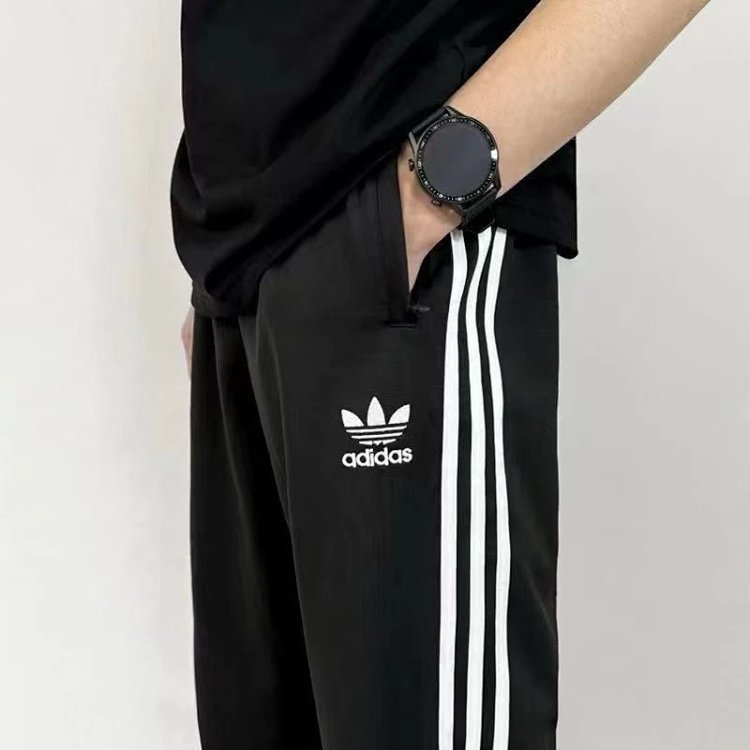 Adidas Classic Sports Clover Three Bar Men's and Women's New Embroidered Sports Pants | Supeerbuy Sp