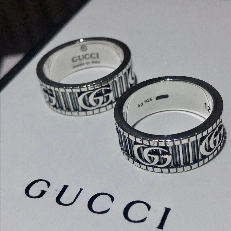 Couple Pair Ring 925 Silver Gucci GUUCI Vintage Double G Ring Vintage Vintage Vintage | Supeerbuy Sp