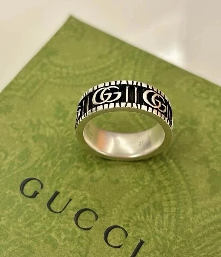 Couple Pair Ring 925 Silver Gucci GUUCI Vintage Double G Ring Vintage Vintage Vintage | Supeerbuy Sp