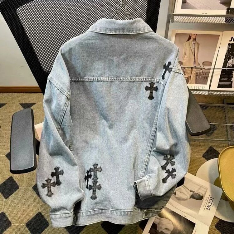 Chrome Hearts Light Luxury Cowboy Printed Coat Spring and Autumn Unisex Trendy Brand Men | Supeerbuy
