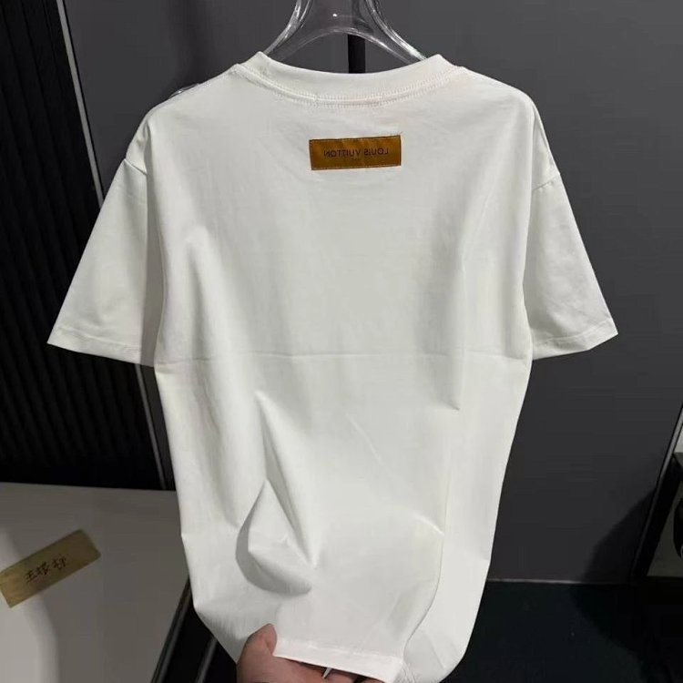 Louis Vuitton short sleeved T-shirt unisex knit top with half sleeves | Supeerbuy Spreadsheet