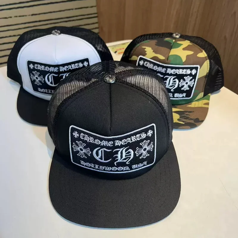 Chrome Hearts Hat Baseball Hat New Light Luxury Duck Tongue Hat Men's and Women's Duck Tongue Hats