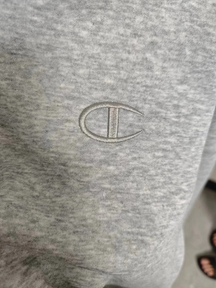 Champion hoodie with embroidered logo on Kirin arm for both men and women, casual long sleeved pullo