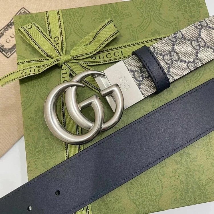 Gucci men's and women's belt PVC distressed calf leather vintage | Supeerbuy Spreadsheet