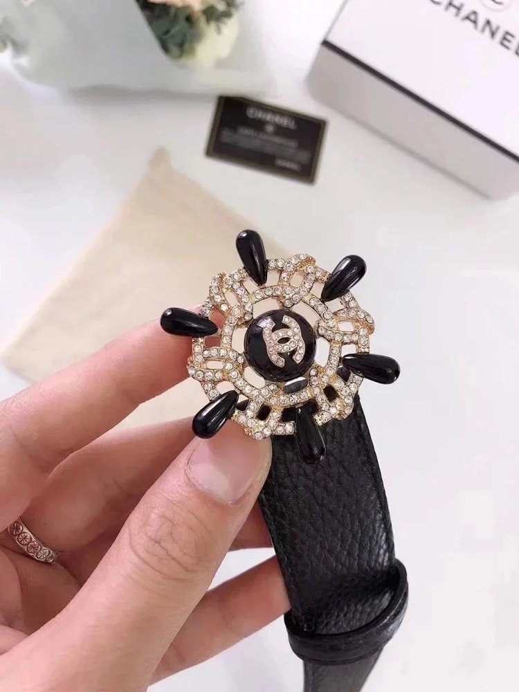 Chanel casual versatile full leather belt | Supeerbuy Spreadsheet