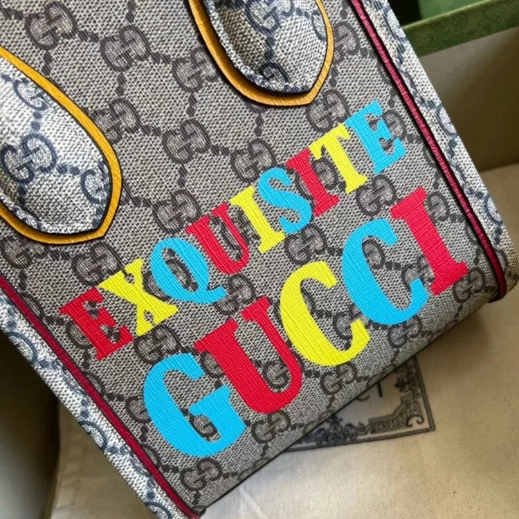 Gucci animal print mini tote bag music score bag crossbody bag shoulder bag unisex 699406 | Supeerbu