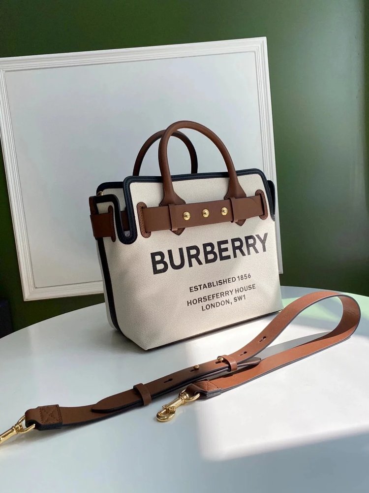 Burberry Belt ladies' large capacity tote bag shoulder bag | Supeerbuy Spreadsheet