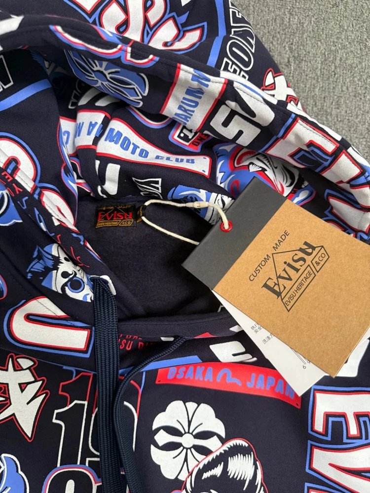 EVISU full print hoodie | Supeerbuy Spreadsheet