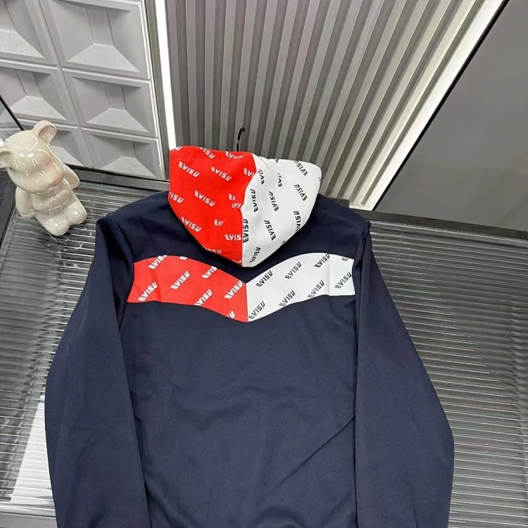EVISU hooded red and white hoodie | Supeerbuy Spreadsheet