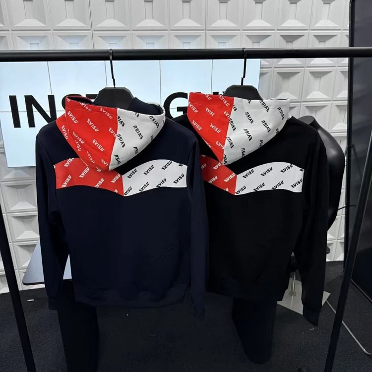 EVISU hooded red and white hoodie | Supeerbuy Spreadsheet