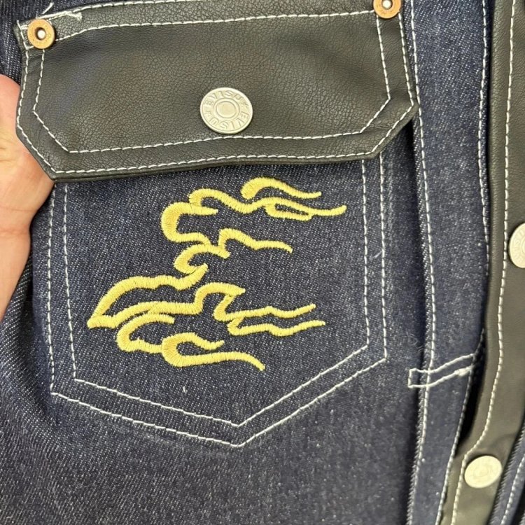 EVISU Heavy Industry Embroidered Cowboy Coat | Supeerbuy Spreadsheet