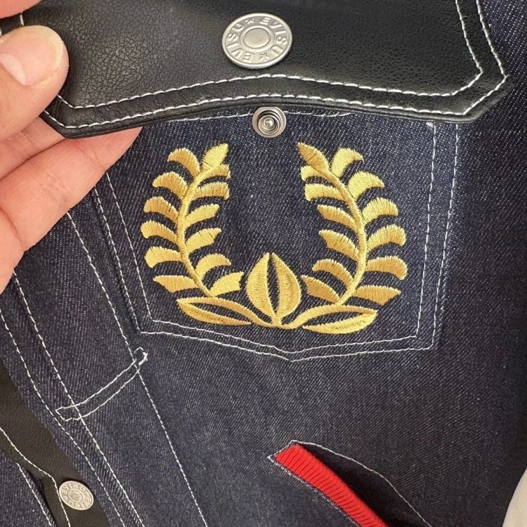 EVISU Heavy Industry Embroidered Cowboy Coat | Supeerbuy Spreadsheet