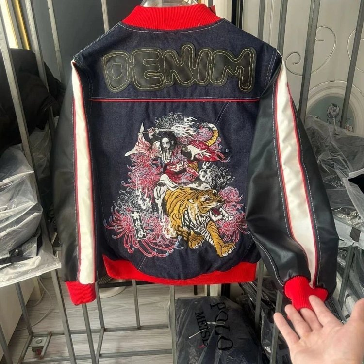 EVISU Heavy Industry Embroidered Cowboy Coat | Supeerbuy Spreadsheet