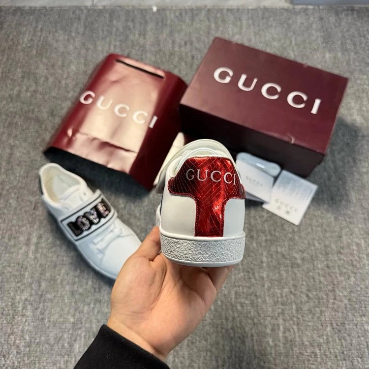 Gucci Bright Diamond Love Patch Casual Shoes Board Shoes | Supeerbuy Spreadsheet