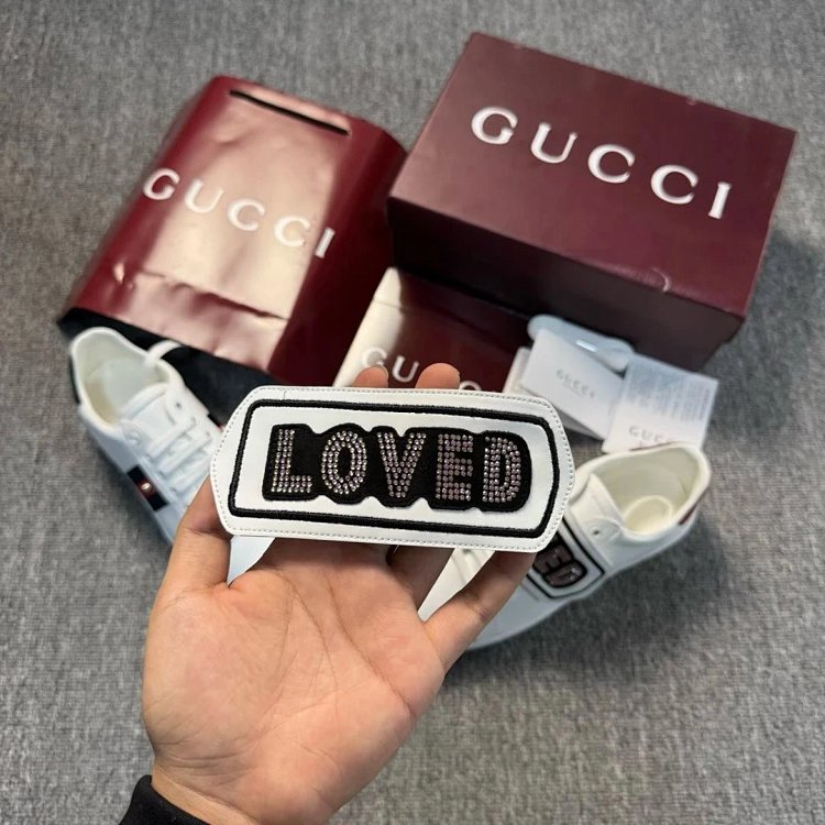 Gucci Bright Diamond Love Patch Casual Shoes Board Shoes | Supeerbuy Spreadsheet