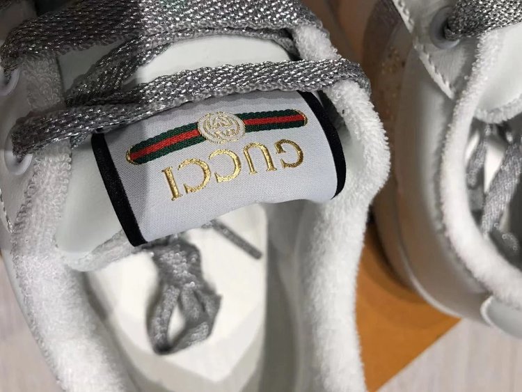 GUCCI dirty shoes, white rhinestone style fashionable board shoes | Supeerbuy Spreadsheet