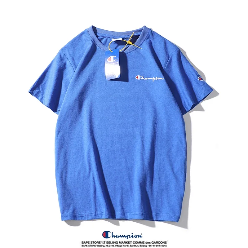 Champion small label pure cotton round neck short sleeved T-shirt | Supeerbuy Spreadsheet