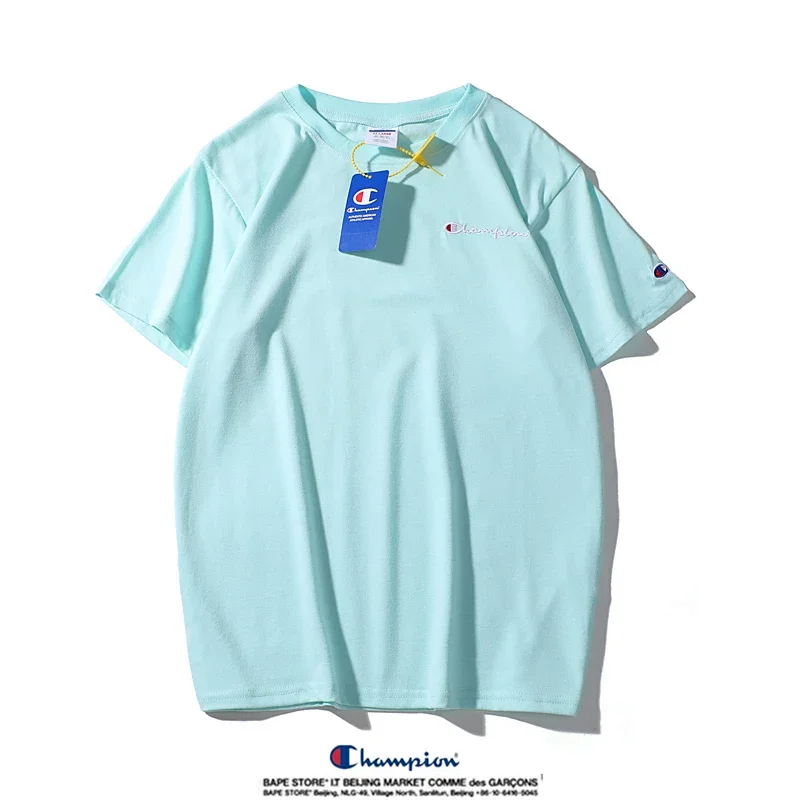 Champion small label pure cotton round neck short sleeved T-shirt | Supeerbuy Spreadsheet
