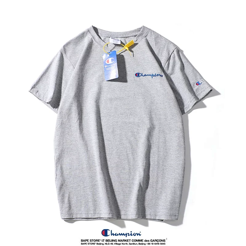 Champion small label pure cotton round neck short sleeved T-shirt | Supeerbuy Spreadsheet