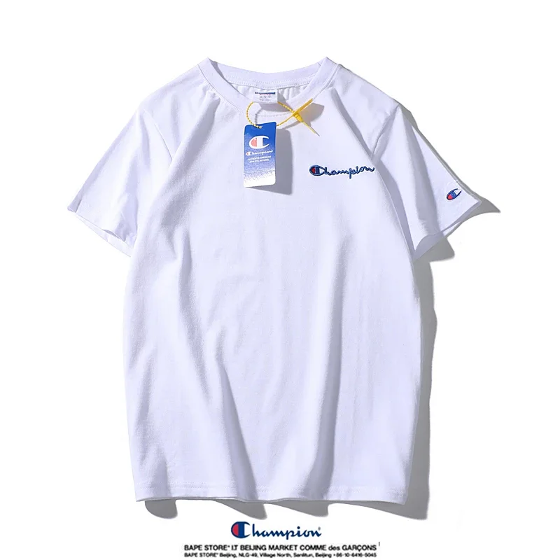Champion small label pure cotton round neck short sleeved T-shirt | Supeerbuy Spreadsheet