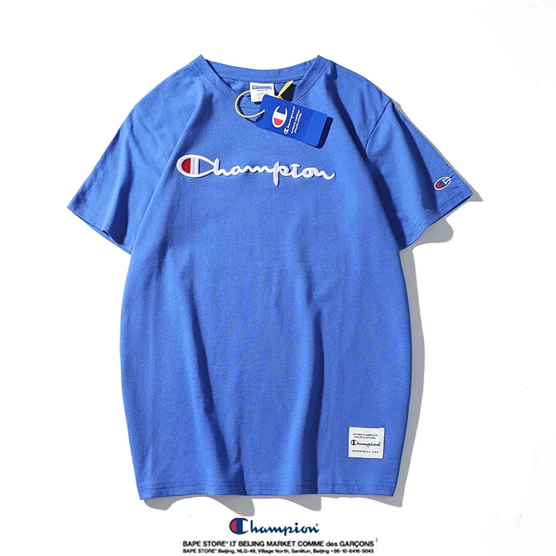 Champion Simple 3D Embroidered Cotton Short sleeved T-shirt | Supeerbuy Spreadsheet