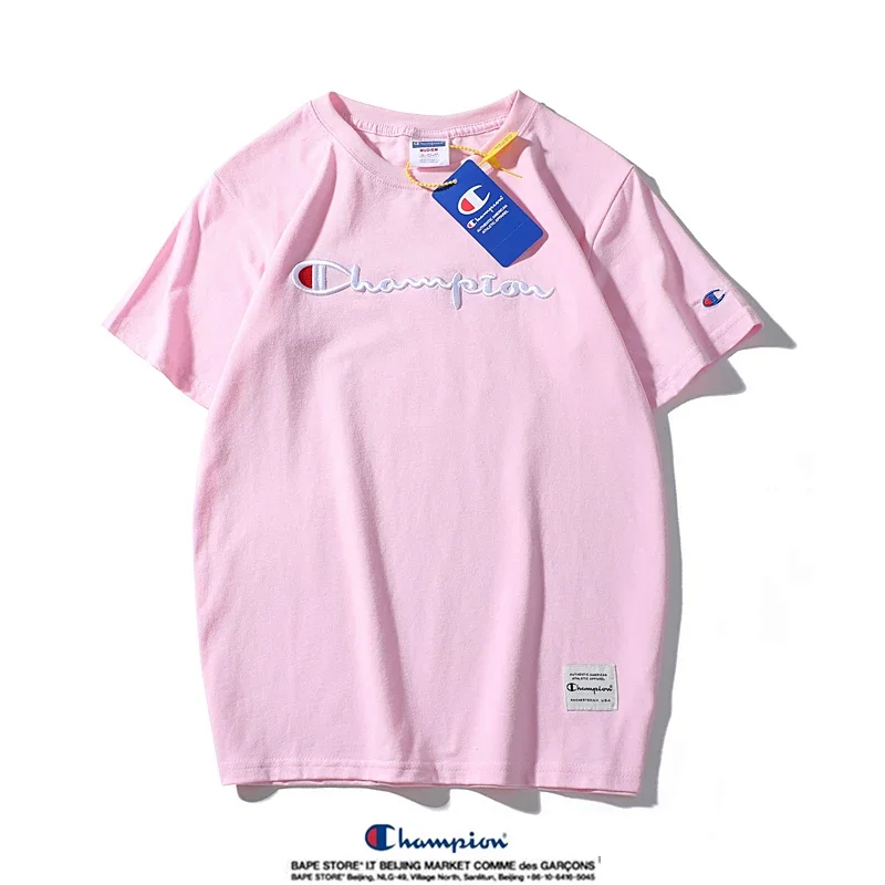 Champion Simple 3D Embroidered Cotton Short sleeved T-shirt | Supeerbuy Spreadsheet