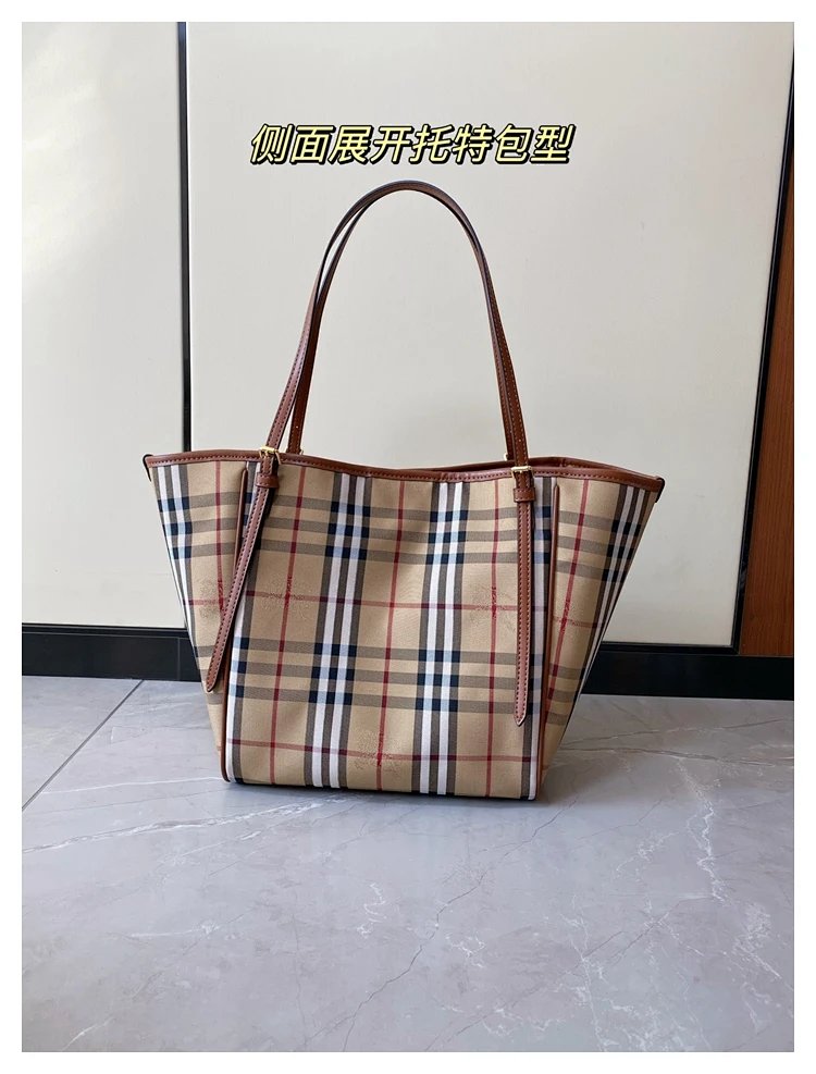 Burberry plaid pattern tote bag | Supeerbuy Spreadsheet