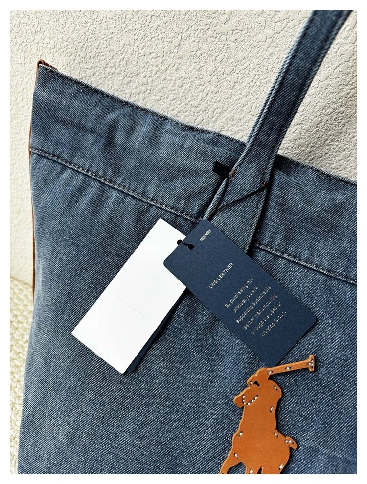 Ralph Lauren  Washed denim blue tote bag | Supeerbuy Spreadsheet