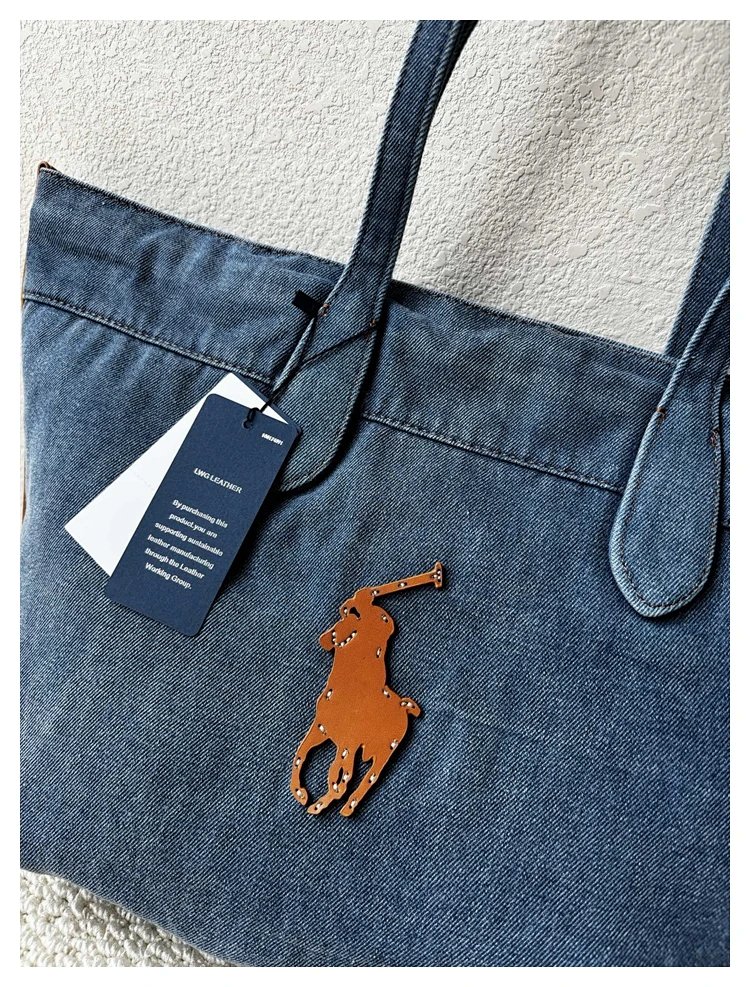 Ralph Lauren  Washed denim blue tote bag | Supeerbuy Spreadsheet