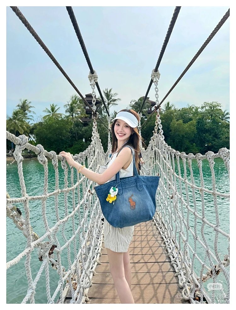 Ralph Lauren  Washed denim blue tote bag | Supeerbuy Spreadsheet