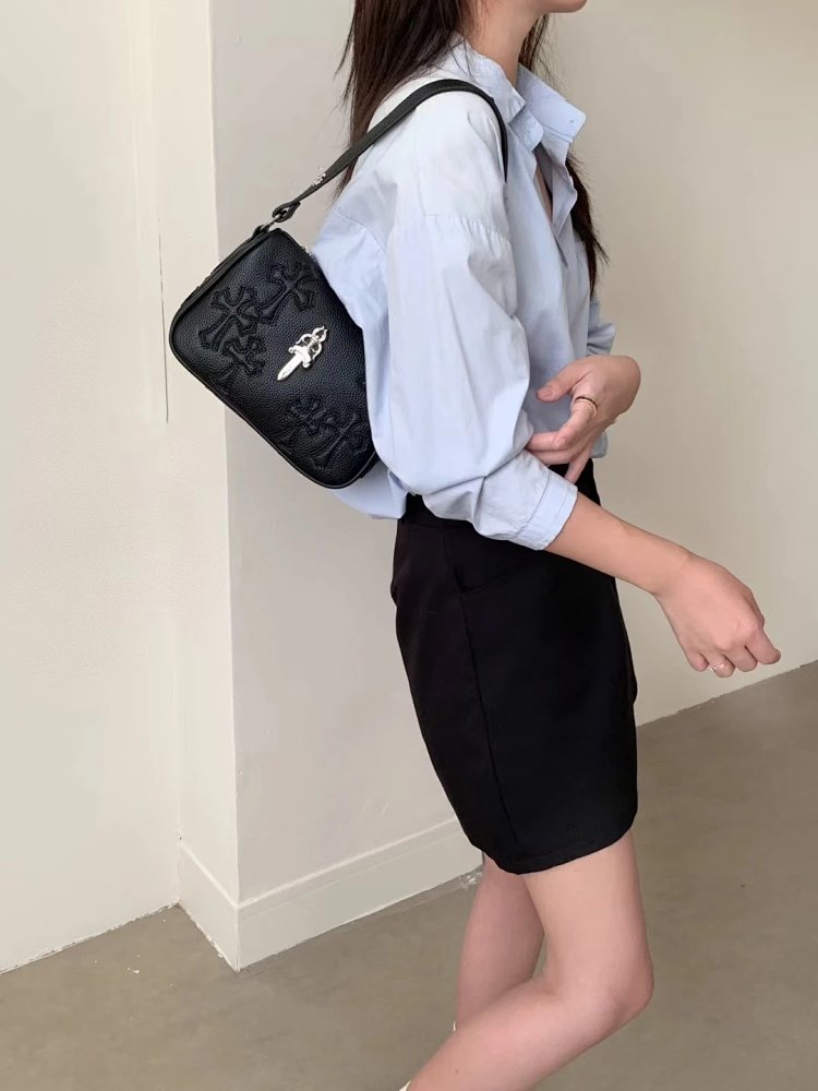 Chrome Hearts  Retro high-end lychee patterned shoulder bag | Supeerbuy Spreadsheet
