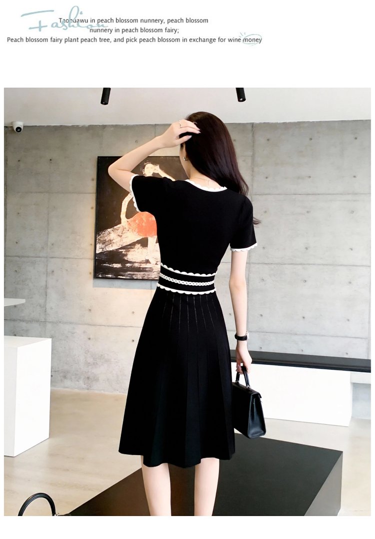 Summer new French Hepburn style small black dress | Supeerbuy Spreadsheet